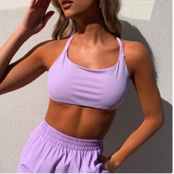 🦄TIGER MIST Floss Crop Top Lilac - Picture 3 of 6